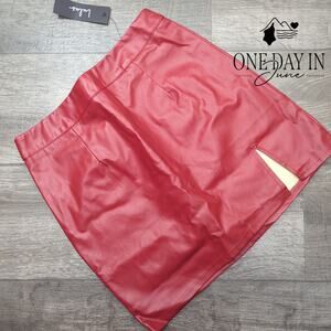Lulus Faux Leather Mini Skirt Size S